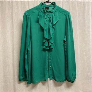 Emerald green dress shirt